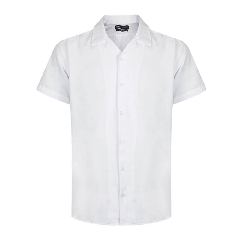 پیراهن آستین کوتاه مردانه ناوالس مدل BACONAO SHIRT رنگ سفید